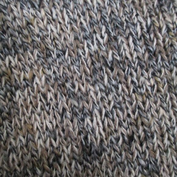 Liz Claiborne Brown Variegated Cotton Blend 1/4 Zip Long Sleeve Sweater Size M - Picture 9 of 12